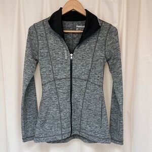 Reebok speedwick heather gray jacket XS nwot